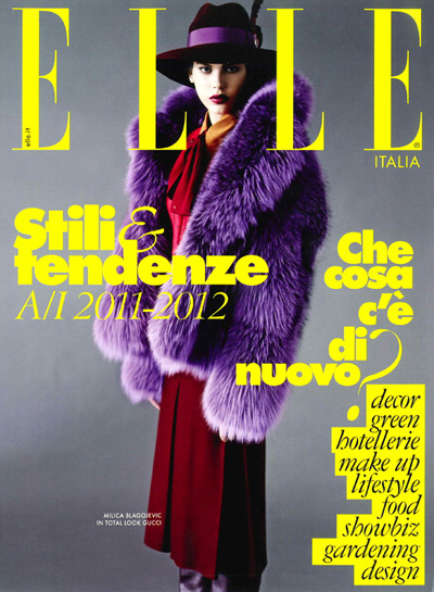 Milica Blagojevic for Elle Italia September 2011