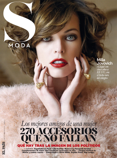 Milla Jovovich for S Moda Spain