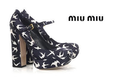 Miu Miu Sparrow Print Pumps
