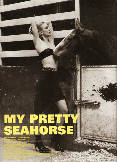 Natasa Vojnovic  by Laetitia Negre for i-D magazine