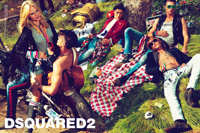 Natasha Poly & Co for DSquared2 SS12