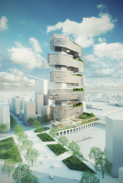 Office Tower “Le Cinq” by Neutelings Riedijk Architects