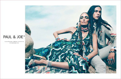 1st LOOK: Zuzanna Bijoch & Miles McMillan for Paul & Joe Spring Summer 2012