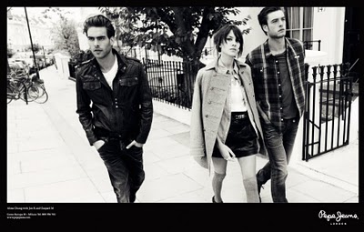 Pepe Jeans: Alexa Chung, Jon Kortajarena and Gaspard Menier