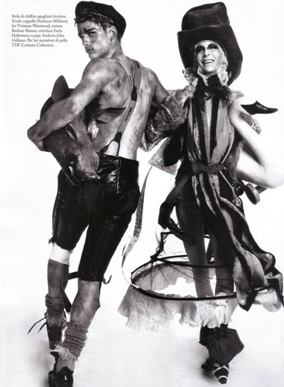 The Performance by Steven Meisel for Vogue Italia