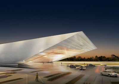 Rafael de La-Hoz Rail Station in Spain