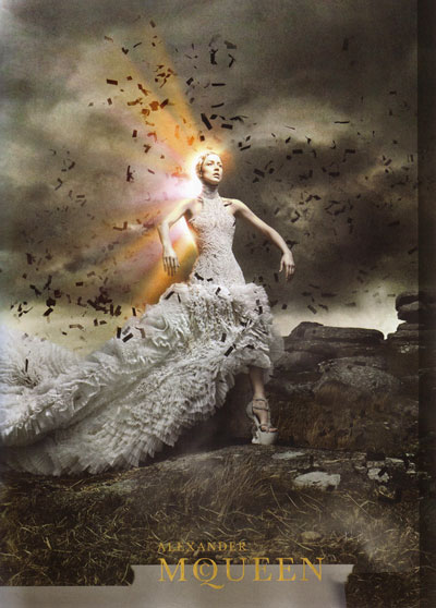 Raquel Zimmermann for Alexander McQueen