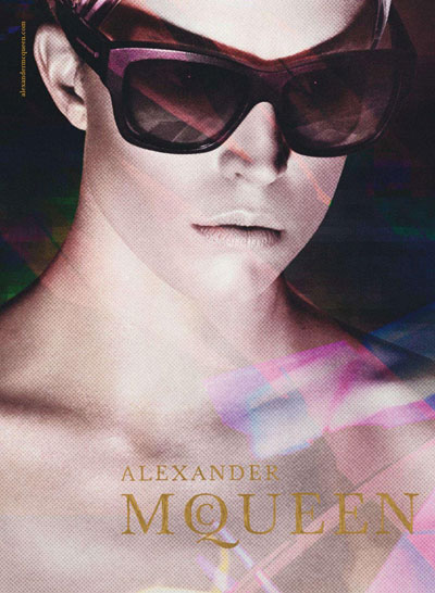 Raquel Zimmermann for Alexander McQueen Eyewear