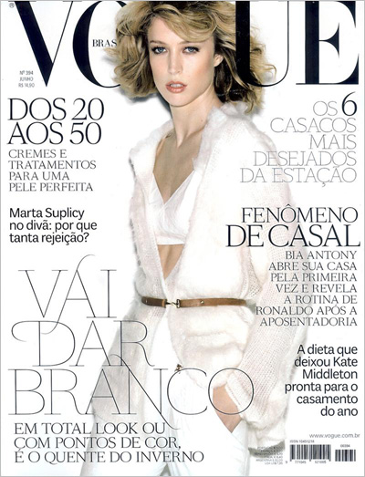 Raquel Zimmermann Covers Vogue Brasil