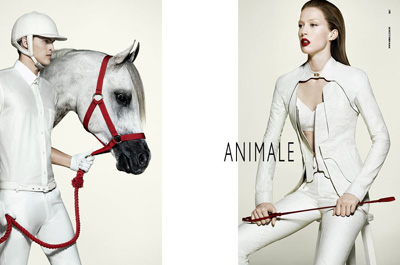 Raquel Zimmermann & Romulo Pires for Animale Fall Winter 2011
