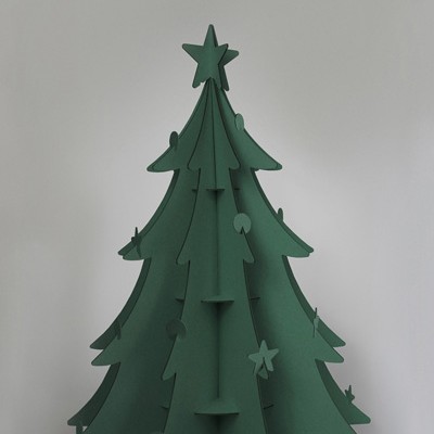 100% Recycled Cardboard Christmas Tree by Cascades