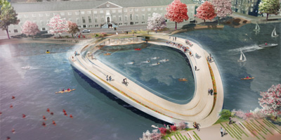 “The Rink” Pedestrian Bridge by Kamvari Architects