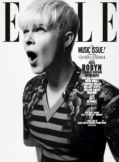 Robyn Covers Elle US May 2011
