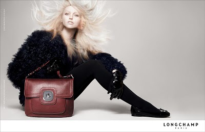 Sasha Pivovarova for Longchamp Fall Winter 2010.11