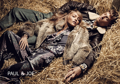 Sasha Pivovarova & Adrian Bosch for Paul & Joe Fall Winter 2011.12