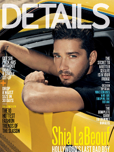 Shia LeBeouf for Details August 2011
