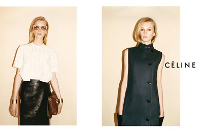 Sigrid Agren and Emma Balfour for Céline Fall Winter 2010