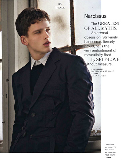 Simon Nessman by David Armstrong for Vogue Hommes