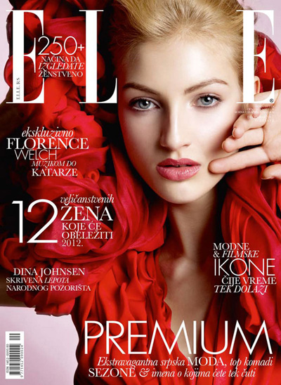 Simona Andrejic for Elle Serbia December 2011