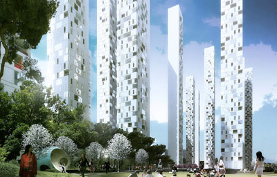 Songdo Landmark City Block A4 by REX