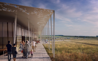 Stonehenge Visitor Centre by Denton Corker Marshall