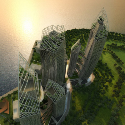Reflections at Keppel Bay by Studio Daniel Libeskind
