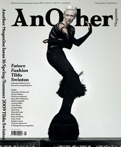 Tilda Swinton for Another Magazine by Craig McDean