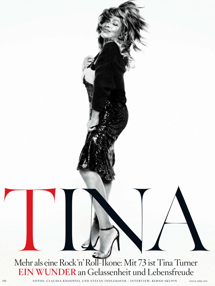 Tina Turner by Knoepfel & Indlekofer for Vogue Germany