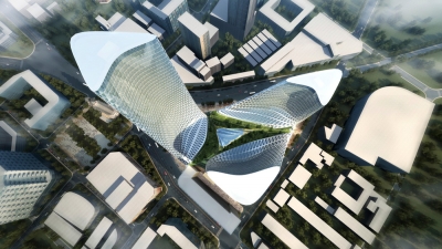 Trahan Architects Design a “Sci-Fi” Building for Zhengzhou