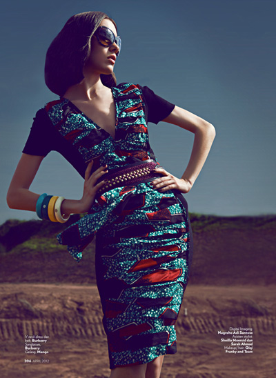 Tribal Beat by Glenn Prasetya for Marie Claire Indonesia