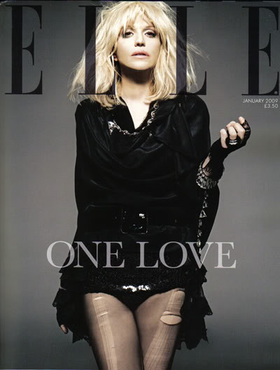 UK Elle January 2009 : Courtney Love by Jan Welters