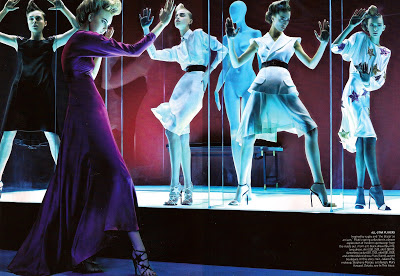 US Vogue March 2008: Caroline Trentini, Coco Rocha, Raquel Zimmerman, Lily Donaldson & Gemma Ward by Steven Klein