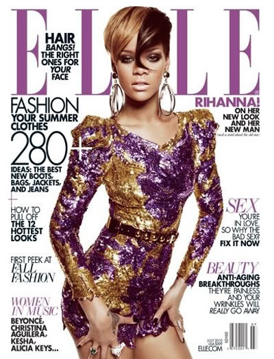 Rihanna & Balmain for ELLE US July 2010
