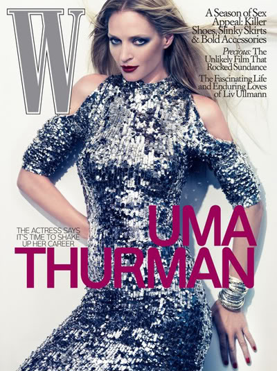 Uma Thurman for W Magazine