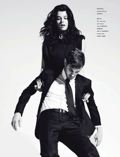 Black by Robert Longo for Vogue Hommes International