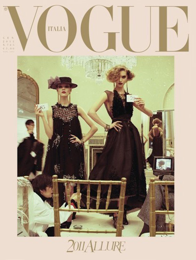 Freja Beha Erichsen and Arizona Muse for VOGUE Italia January 2011