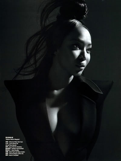Vogue China January 2009  Naomi Campbell by Mario Sorrenti