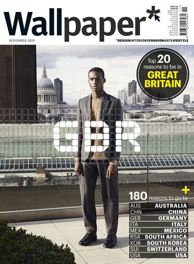 British Wallpaper* November 2010 Cover by Laurence Ellis