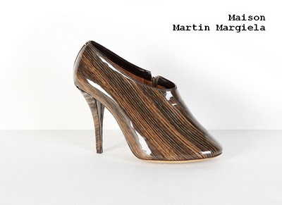 Wood Print Pumps by Maison Martin Margiela