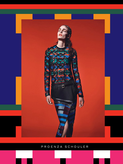 Zuzanna Bijoch for Proenza Schouler Fall Winter 2011.12