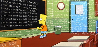 The Simpsons by Banksy