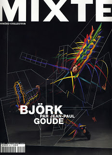 Björk by Jean Paul Goude on cover of Mixte, September 2007