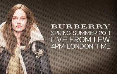 Watch Burberry Prorsum LIVE from London Fashion Week
