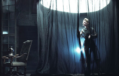 W January 2008 : Hilary Swank and Luke Warrel by Steven Klein