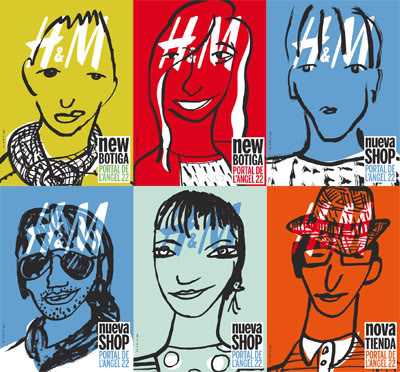 H&M artwork by Mariscal