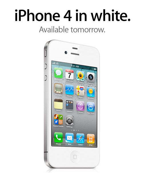 iPhone 4 Goes White Tomorrow