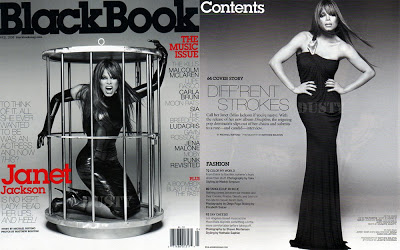 Janet Jackson in BlackBook magazine by Mathew Rolston