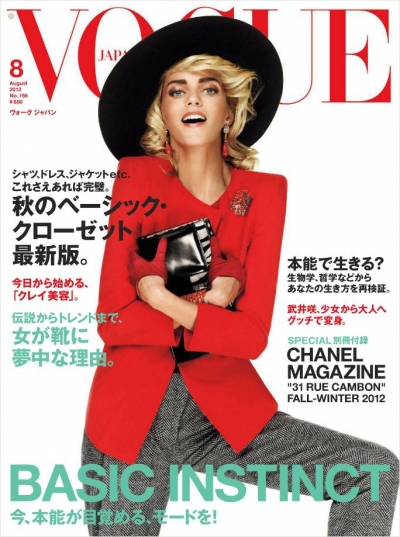 Anja Rubik for Vogue Nippon August 2012