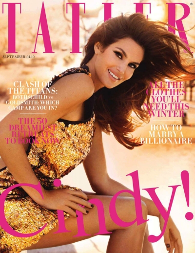 Cindy Crawford for Tatler UK September 2012