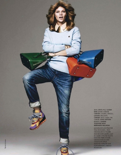 Claire Collins by Bjarne Jonasson for Elle France